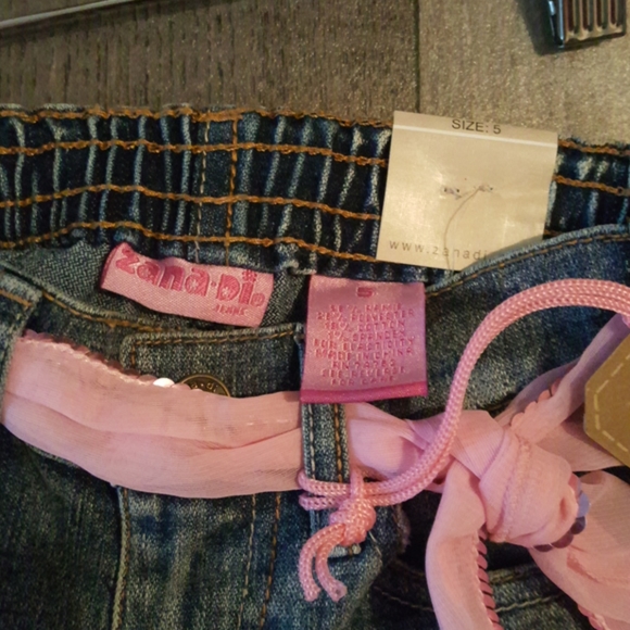 NWT ZANA DI.BO HO Girls Pink Silky bow Belt ls - Picture 5 of 8